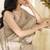 Cream Cotton party wear saree with blouse