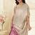 Cream Cotton party wear saree with blouse