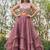 pink Circular Lehenga with Sequin work V Neck Blouse