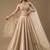 Beige Circular Lehenga with Sequin work Sweetheart Neck Blouse