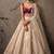 Cream with Sequins border Circuler Lehenga with Sweetheart Neck Blouse