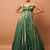 Green A Line Lehenga with Sweetheart Neck Blouse