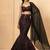 Red and black  Sequin Mermaid Cut Lehenga with Sweetheart Neck Blouse