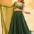 Green Sequins Work Circular Lehenga with Sweetheart Neck Blouse