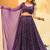 Purple Sequins Work Circular Lehenga with Sweetheart Neck Blouse