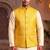 Men’s elegant yellow jacquard nehru jacket