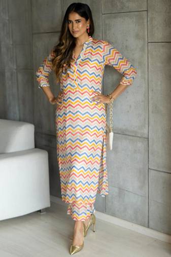 Muslin printed 2 piece set