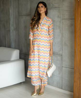 Muslin printed 2 piece set 2