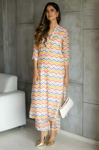 Muslin printed 2 piece set
