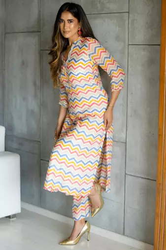 Muslin printed 2 piece set
