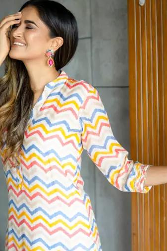 Muslin printed 2 piece set