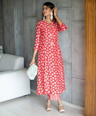Muslin printed 2 piece set 2
