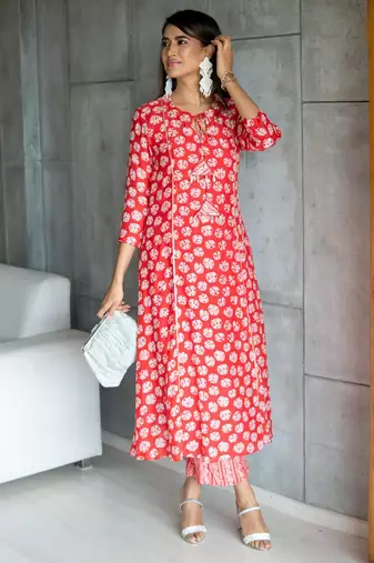Muslin printed 2 piece set