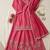 Magenta silk blend  palazzo set