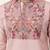 Dusty pink viscose silk multi color thread with sequence embroidered work kurta bottom