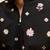 Black viscose silk multi thread & sequence embroidered work kurta