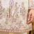 White viscose silk multi thread & sequence embroidered work kurta