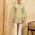 Pistachio viscose silk multi thread & sequence embroidered work kurta