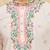 White khadi silk multi thread & sequence embroidered work kurta