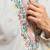 Sky blue khadi silk multi thread & sequence embroidered work kurta