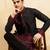 Black khadi silk multi thread & sequence embroidered work kurta