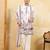 White viscose silk thread & sequence embroidered work kurta with dupatta