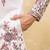 White viscose silk thread & sequence embroidered work kurta with dupatta