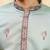 Pistachio viscose silk thread & sequence embroidered work kurta with dupatta
