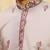 Ivory viscose silk thread & sequence embroidered work kurta with dupatta