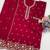 Maroon georgette semi stitched wedding suits
