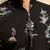 Black viscose silk multi thread & sequence embroidered work kurta