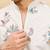 White viscose silk multi thread & sequence embroidered work kurta