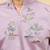 Dusty purple viscose silk multi thread & sequence embroidered work kurta