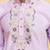 Lavender viscose silk multi thread & sequence embroidered work kurta