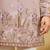 Beige viscose silk multi thread & sequence embroidered work kurta