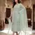 Womens soft net with heavy embroiedery with sequence work kurta set