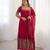 Pink Heavy Georgette Anarkali Set with Multi-Thread Sequence Work