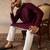 Mens purple rayon embroidered solid straight kurta with trousers