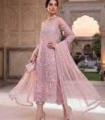 Womens new soft net with heavy embroiedery with sequence work  kurta set