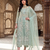 Womens new soft net with heavy embroiedery with sequence work  kurta set