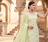 Womens  new designer georgette embroidered sharara set with sequence work and lace border dupatta