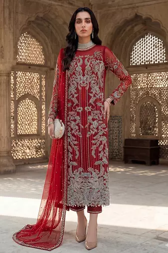 Womens new soft net with heavy embroiedery with sequence work  kurta set