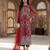 Womens new soft net with heavy embroiedery with sequence work  kurta set