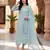 Womens new soft net with heavy embroiedery with sequence work  kurta set