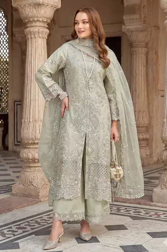 Womens new net with heavy embroiedery  with sequence work kurta set