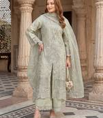 Womens new net with heavy embroiedery  with sequence work kurta set