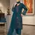 Womens new net with heavy embroiedery  with sequence work kurta set
