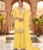 Womens new georgette silk with heavy embroiedery with sequence work kurta set