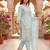 Womens new trendy silk with heavy embroiedery with sequence work kurta set