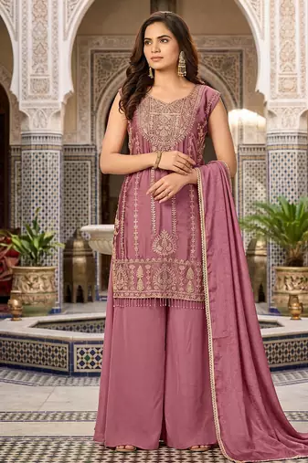 Womens new trendy stylish heavy embroiedery with beads work  kurta set